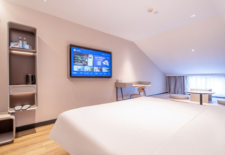 Bedroom 2, Hanting Hotel Yantai Erma Road Seaside Bathing Beach, Yantai