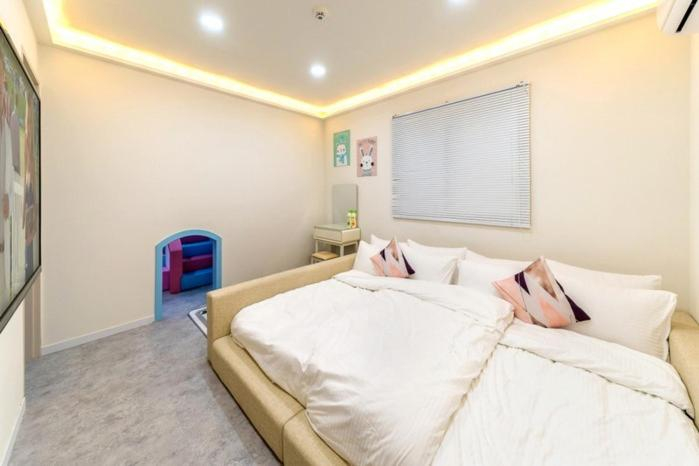 Bedroom, Gapyeong BB Kids Pool Villa, Gapyeong