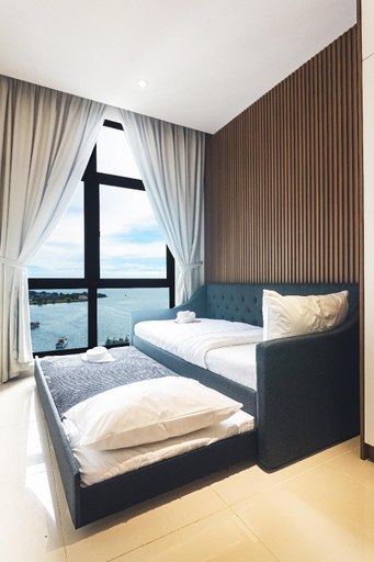 Bedroom 3, 5StarPanda Seaview at The Shore Kota Kinabalu, Kota Kinabalu