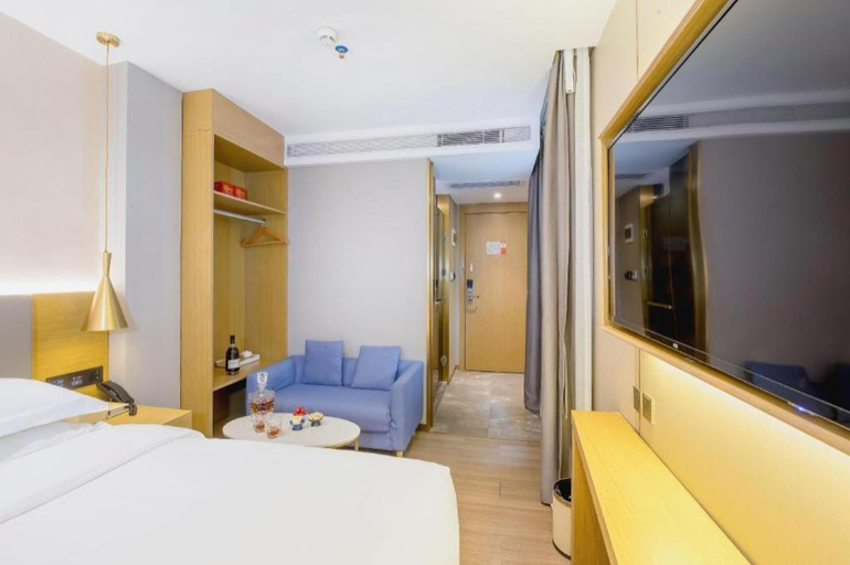 Bedroom 2, Echarm Hotel Guangzhou Gangding Huashi Metro Station, Guangzhou