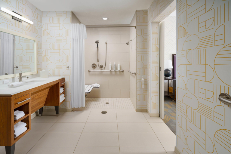Bathroom 4, Home2 Suites by Hilton Champaign/Urbana, Champaign