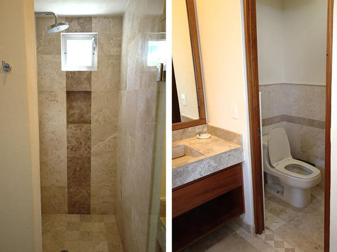 Bathroom 4, Condo frente al mar planta baja 1 recamara, Compostela