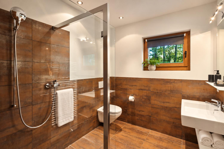 Bathroom 2, The Lodge by Mrs Miggins, Monthey