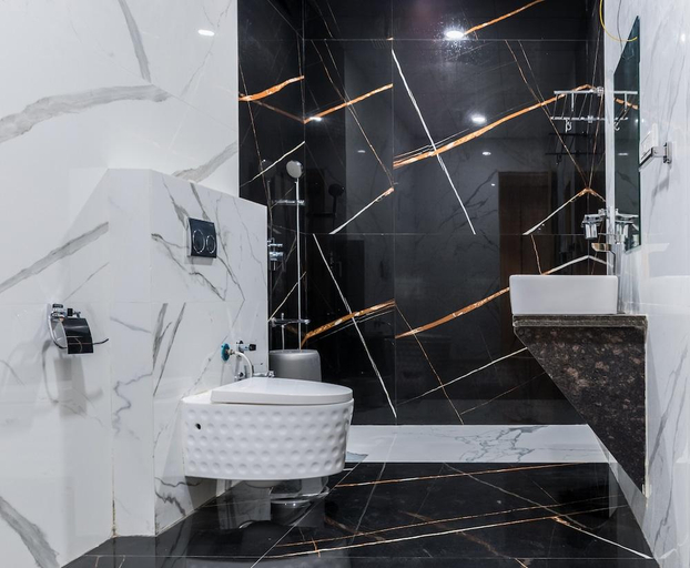 Bathroom 3, Meridian Hotel and Banquet, Surat