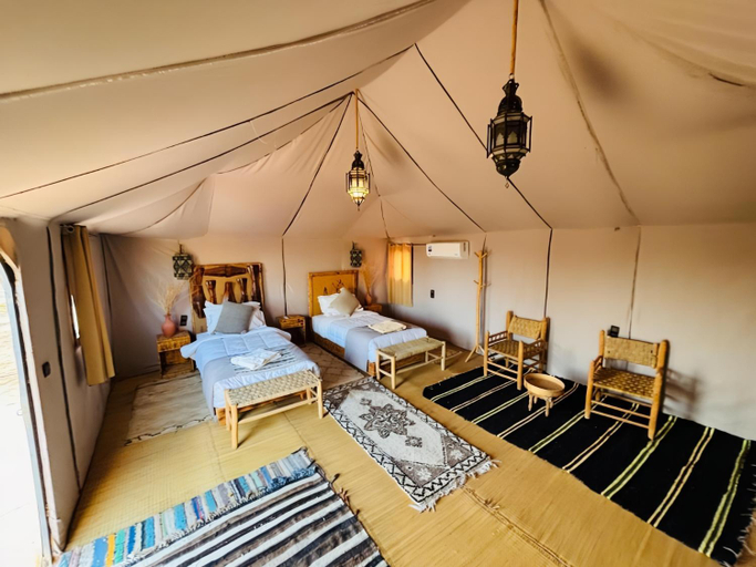Bedroom 1, Sahara Luxury Merzouga Camp, Errachidia