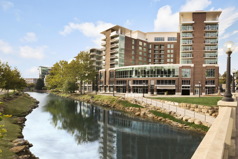 Exterior & Views 1, Embassy Suites by Hilton Greenville Downtown Riverplace, Greenville