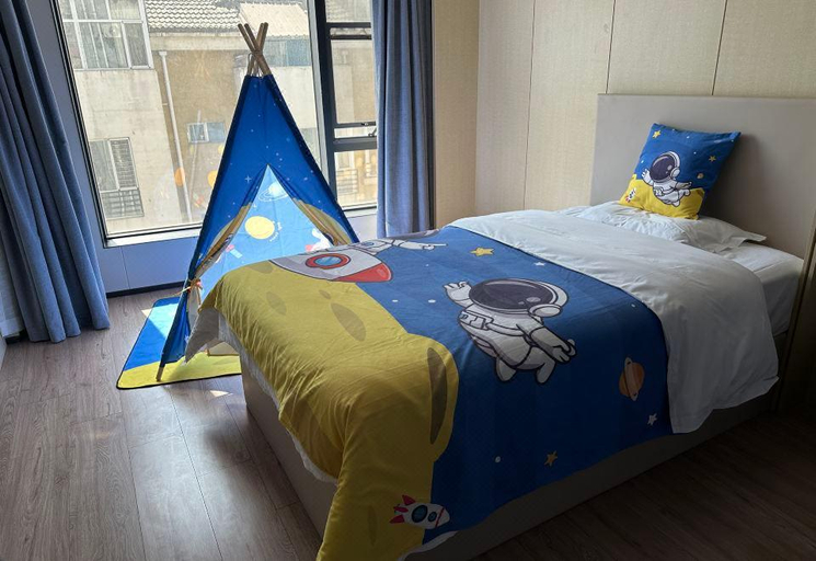 Bedroom 2, YunYi Zizai Hotel (Ordos Wanda Shop), Ordos