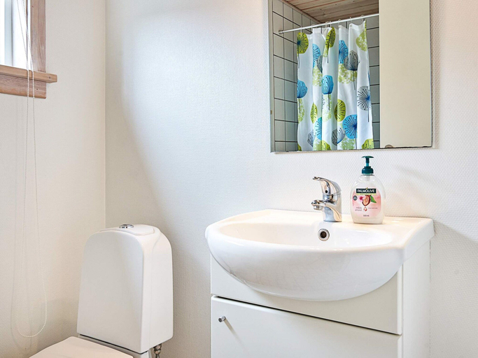 Bathroom, 8 Person Holiday Home in Gudhjem, Bornholm