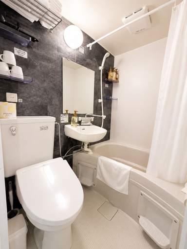 Bathroom 5, Hotel Arashi Namba No001, Osaka
