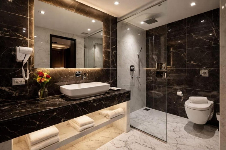 Bathroom 4, Hotel Olive Aero Suites Near Delhi IGI Airport, Delhi