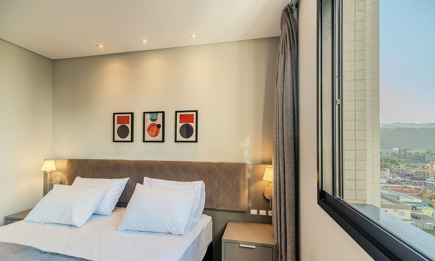 Bedroom 3, MHF II Apts Variados em Prédio com Vista para o Mar em Itapema, Itapema