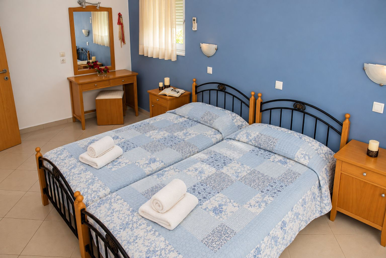 Bedroom 4, Nephele Apartments, South Aegean