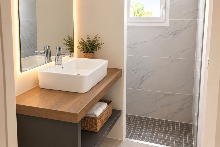 Bathroom 4, Hotel Fleur  de Re, Charente-Maritime