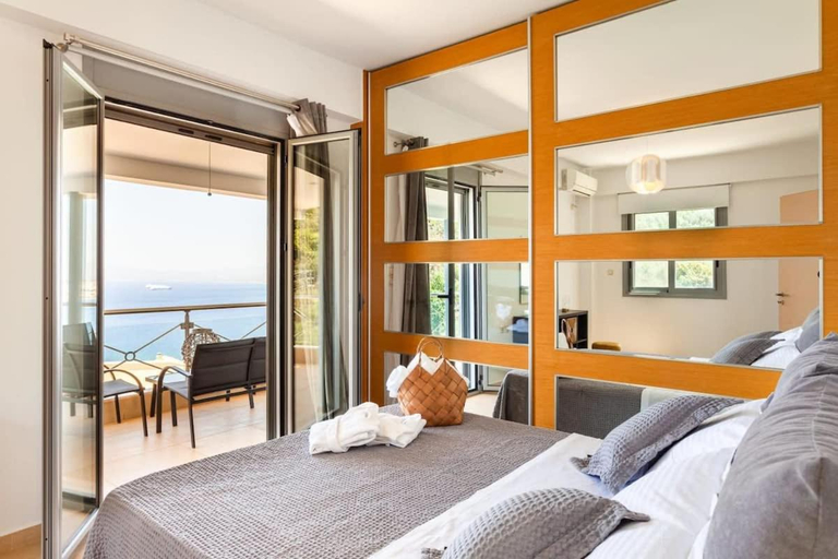 Bedroom 2, Aigli Luxury Villa - Panoramic Seaview Retreat, Peloponnese