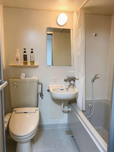 Bathroom 4, Business Hotel Rupinas, Takamatsu