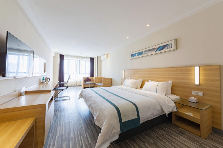 Bedroom 2, City Convenience Inn Wuhan Dunkou Golden Harbor, Wuhan