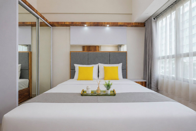Bedroom 3, Modern Sleek Studio At Apartment Springlake Summarecon Bekasi, Bekasi