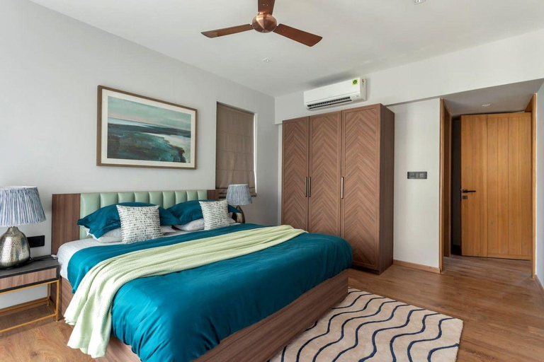 Bedroom 3, Villa Polaris by Hireavilla, 4BR w Pvt Heated Pool, North Goa