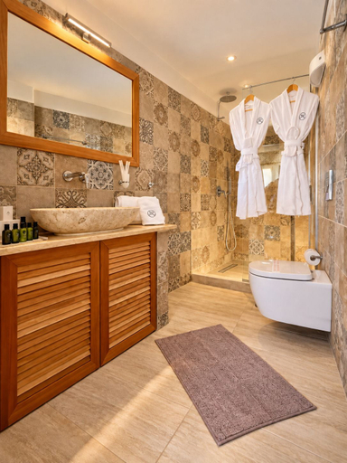 Bathroom 3, Golden Moments Luxury Stone Villas., South Aegean