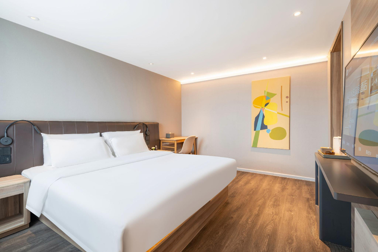 Bedroom 2, Hanting Premium Hotel Yantai Laishan Yingchun, Yantai