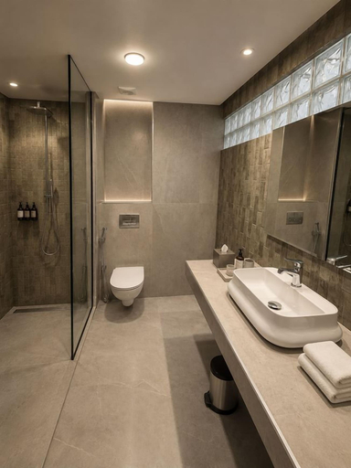 Bathroom 4, Hotel Washington, Casablanca