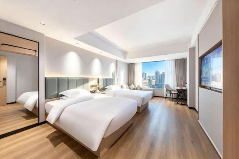 Bedroom, GreenTree Inn (Pingtan Longfeng Bathing Beach Xihang Road), Fuzhou