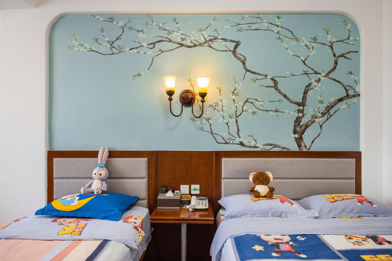 Bedroom 2, Xiangyun Hotel (Dalian Tiger Beach Ocean Park Branch), Dalian