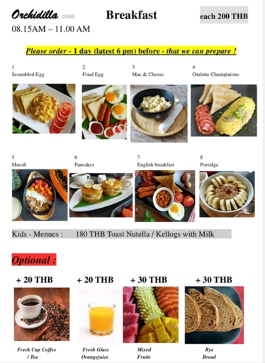 Food & Drinks, Orchidilla Residence, Pulau Phuket