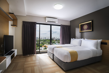 Bedroom 2, Chiva Bangkok Hotel, Huai Kwang