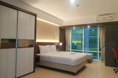 Bedroom 1, Comfort and Simply Studio Room at Mataram City Apartment By Travelio, Sleman