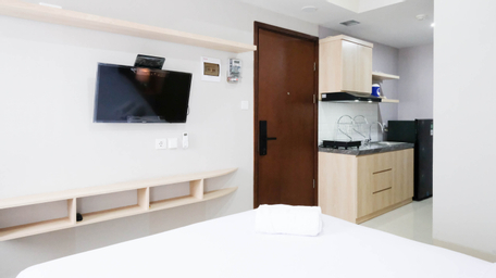 Bedroom 2, Best Choice and Nice Studio Apartment at Grand Dharmahusada Lagoon By Travelio, Surabaya