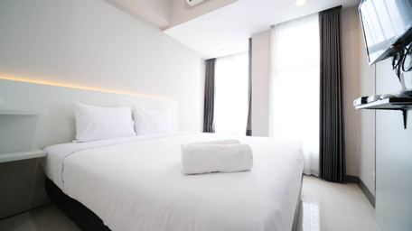 Bedroom 1, Nice and Comfy Studio at Supermall Mansion Apartment By Travelio, Surabaya