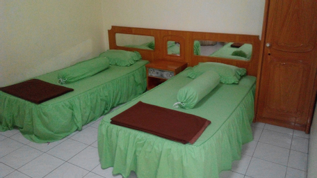 Kamar Basic, 2 Tempat Tidur Twin, teras, pemandangan danau