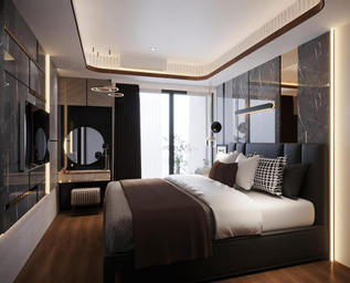 Bedroom 1, The Si Ndoro Suite Patraland Amarta Apartment, Sleman