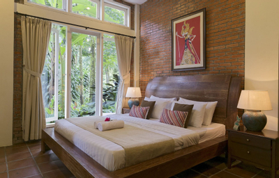 Vila dengan 2 Kamar Tidur - Pemandangan Taman