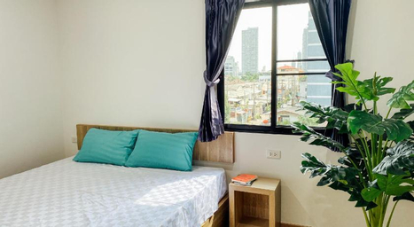 Bedroom 1, Private suite room walking distance skytrain BTS - GP House อพาร์ตเมนท์ - สุขุมวิท81, Phra Khanong