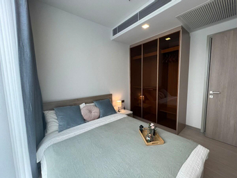 Bedroom 2, One9five-7-Rama9 One-bedroom apartment with infinity pool, gym, train night market, Shangtai Shopping Center, available for monthly rental, Huai Kwang