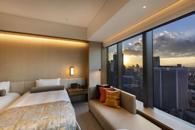 Kamar, 2 Tempat Tidur Twin, Bebas Asap Rokok (Prestige,Bath w/view,UpperFloor,48sqm)