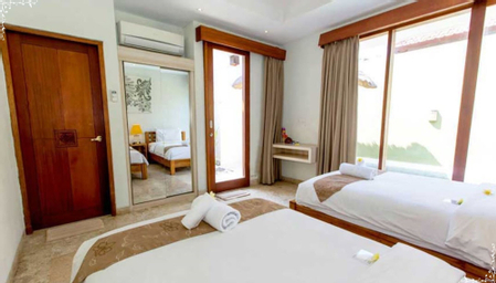 Vila dengan 2 Kamar Tidur - Pemandangan Kolam Renang