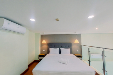 Bedroom 1, Big Studio Loft at The Reiz Suites Medan Apartment By Travelio, Medan