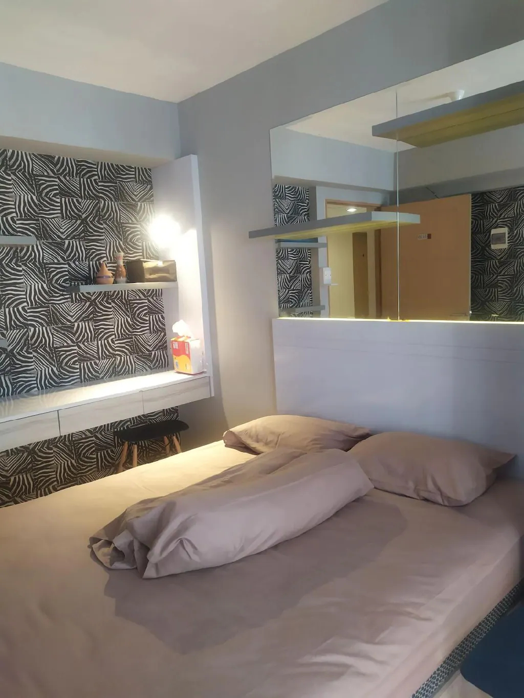 Bedroom, Educity Contemporary Designed Studio Highest Floor, Surabaya