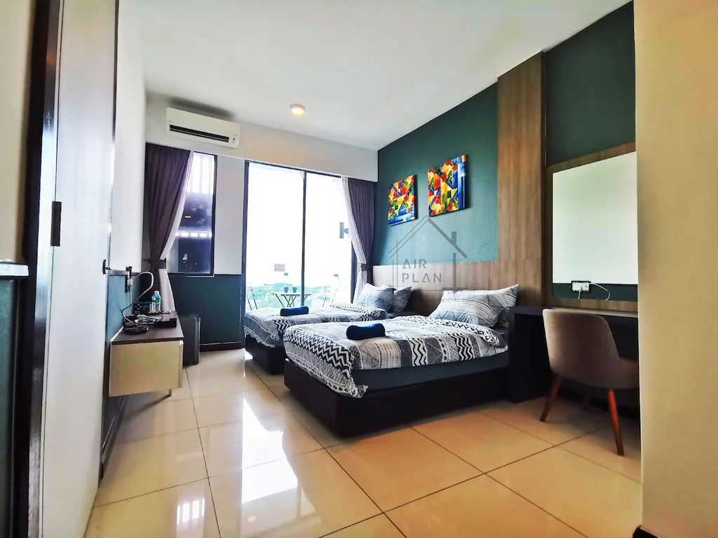 Bedroom, PD D'Wharf Seaview & Sunset Suite 3 (Up to 9 Pax), Port Dickson