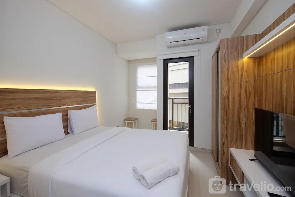 Bedroom 5, Comfortable and Cozy Studio Room at Transpark Cibubur Apartment, Depok