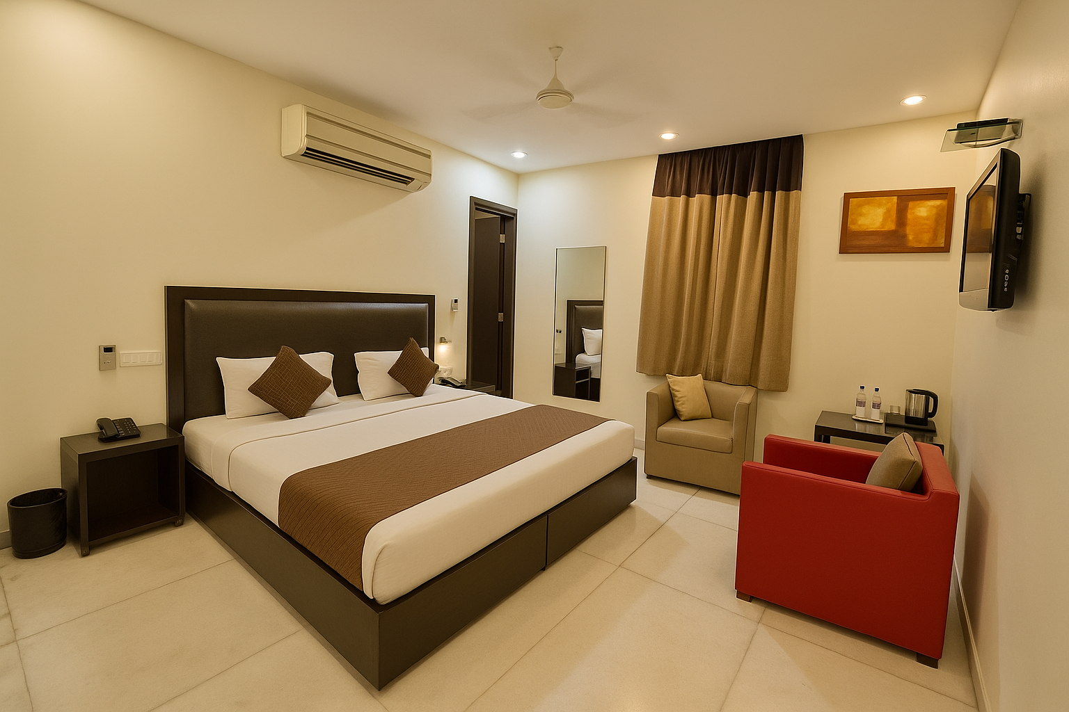 Bedroom 3, Hotel Kingston Park, Delhi