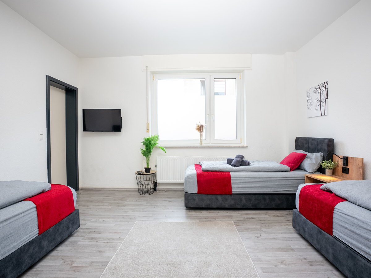 Bedroom 4, Serviceroom24 - Apartment 2 in Herten SmartTv|WLAN, Recklinghausen