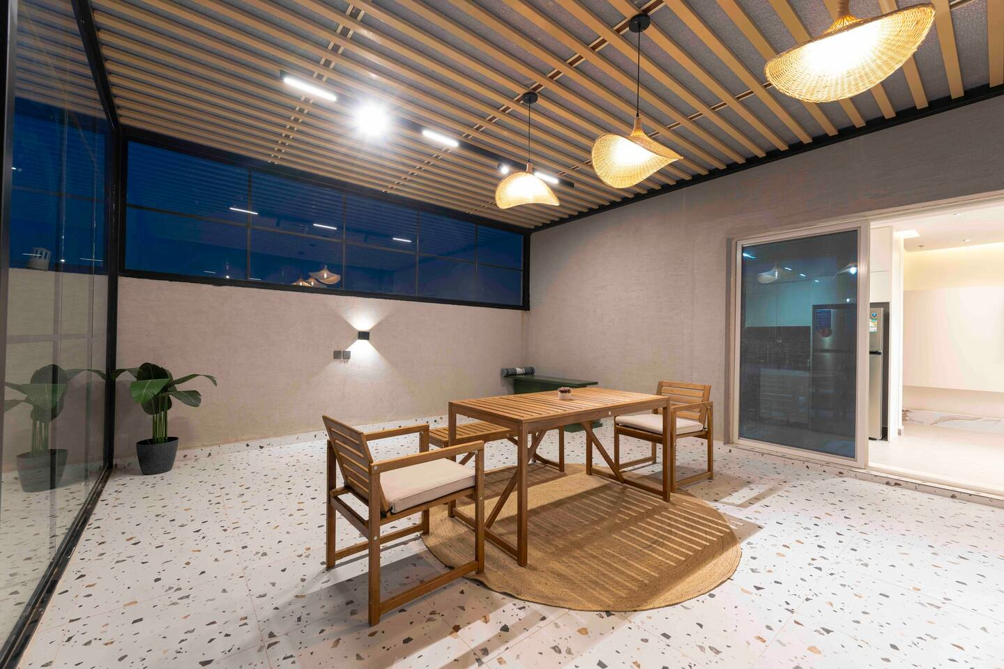 Balcony/terrace 2, Trendy Apartment in Alwadi ll, Riyadh
