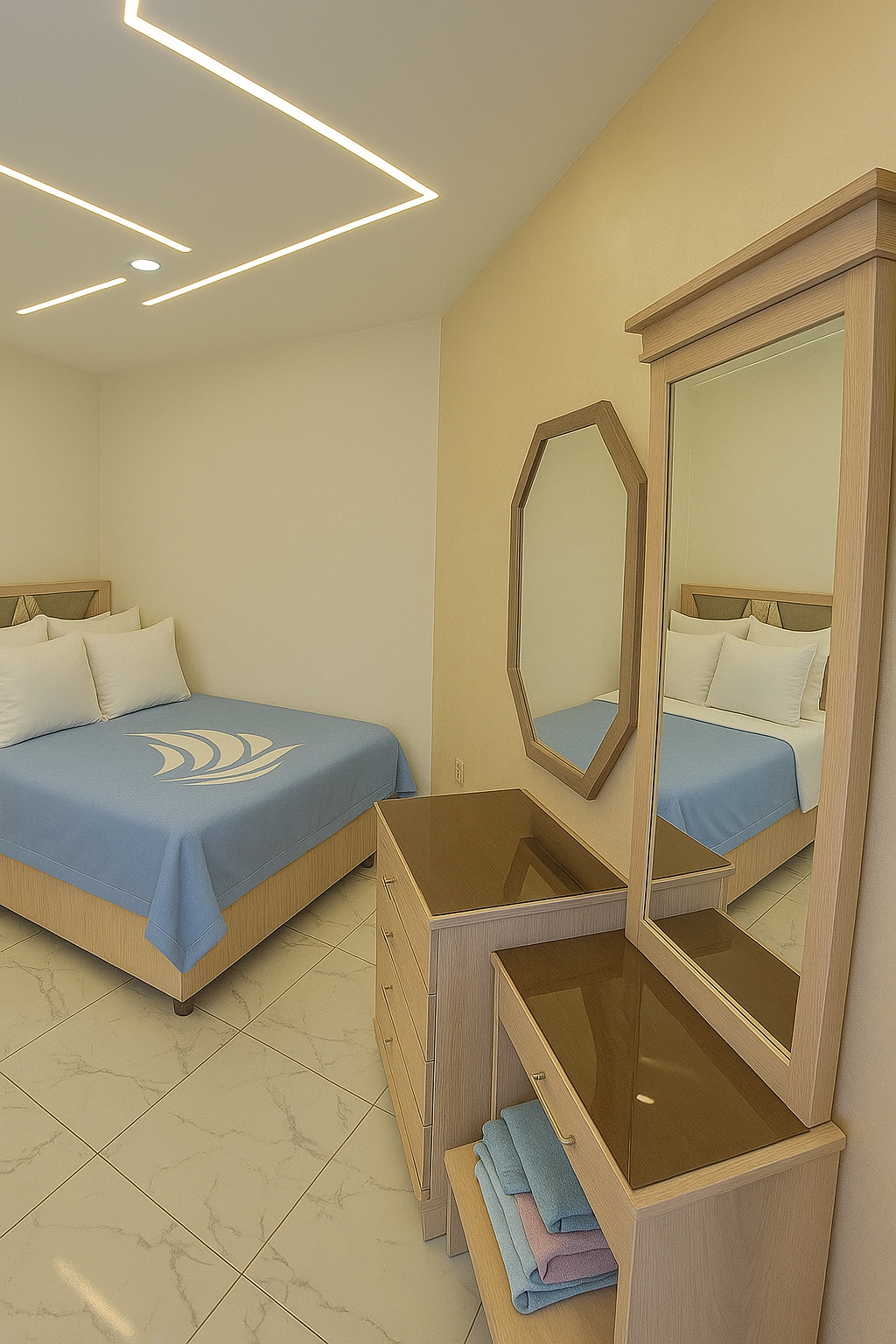 Bedroom 2, Port Said Tourist Resort num01, Al-Manasrah