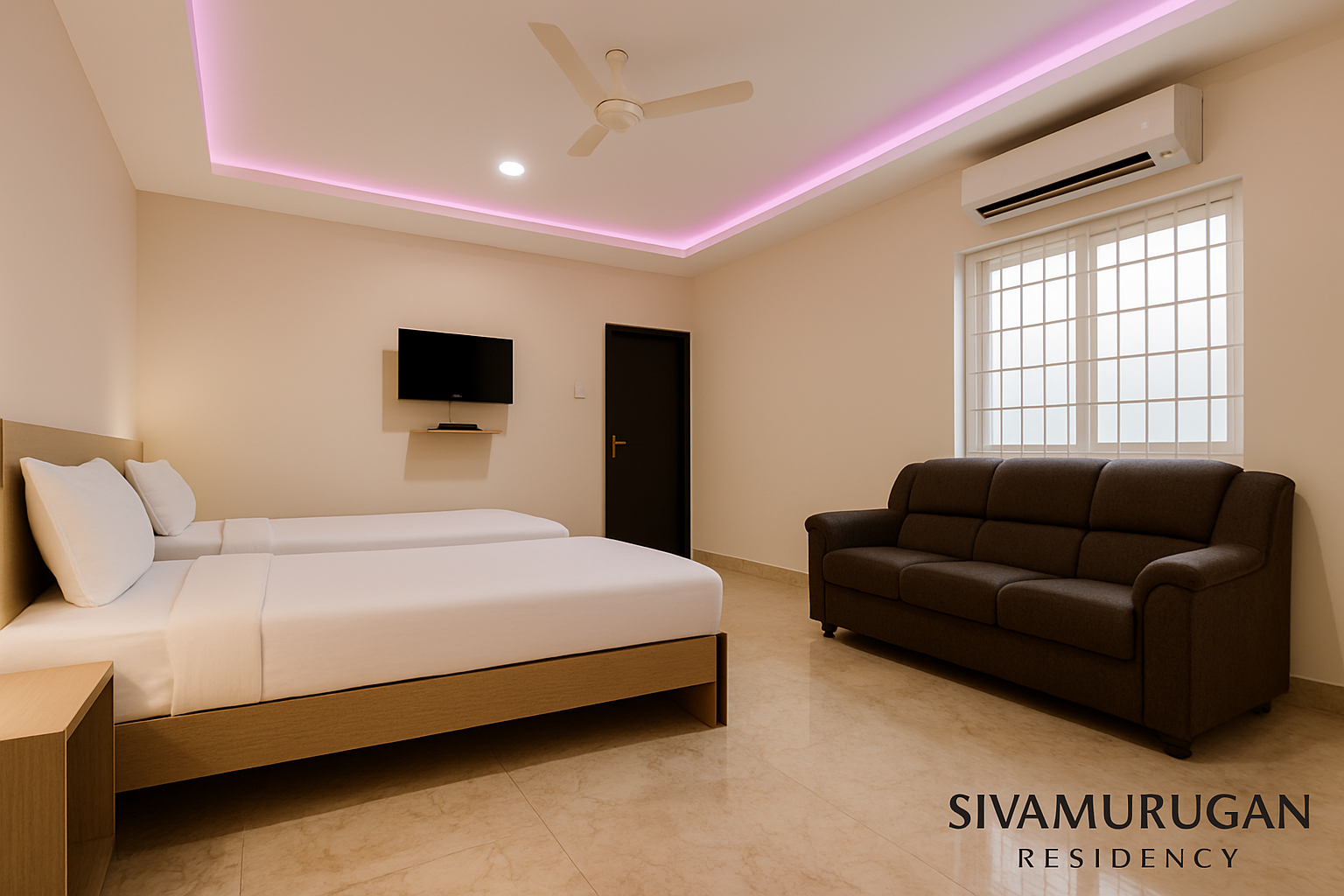 Bedroom 3, Sivamurugan residency, Namakkal