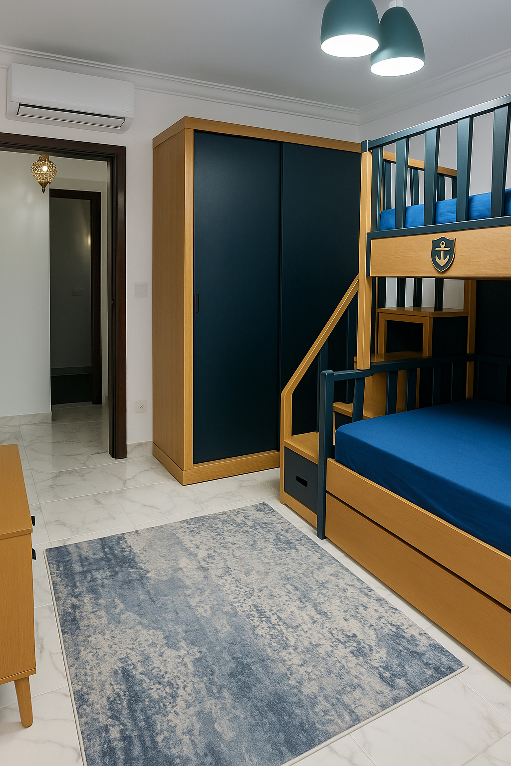 Bedroom 2, Two-room chalet Porto Said Resort Rentals, Al-Manasrah