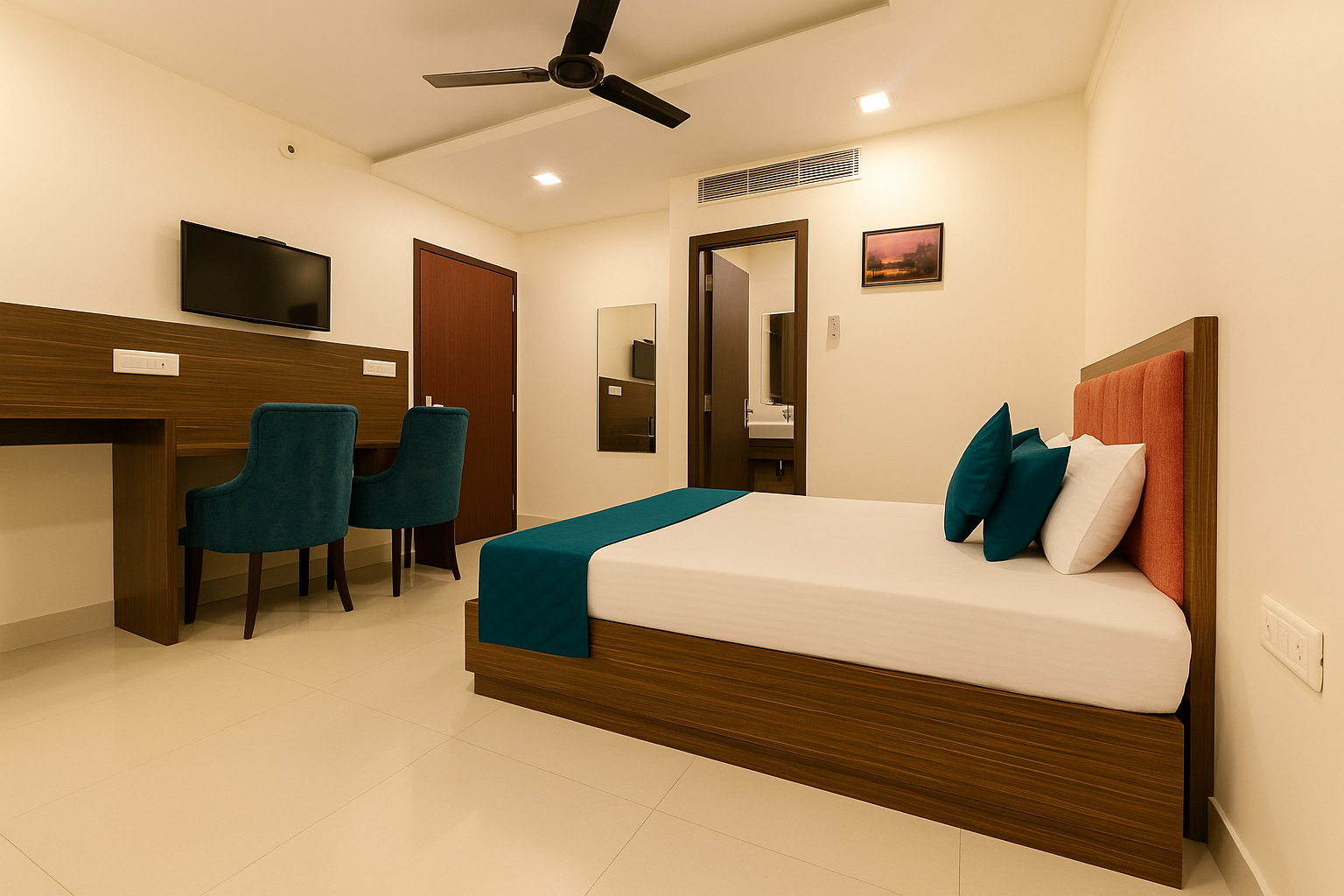 Bedroom 3, Hotel The Heights, Hardwar
